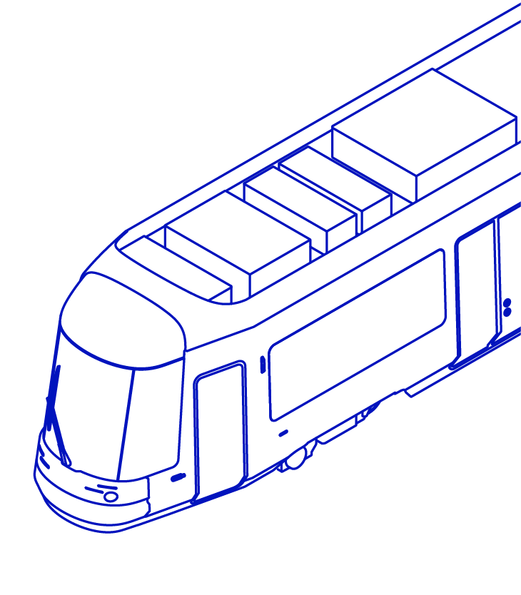 An isometric view of a project realized at bueor + staubach: the dresden light rail