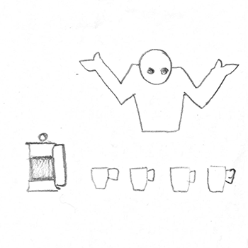 a gif of different doodle sketched for situational storytelling