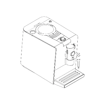 a animation of the automated coffee machine as a black box: one does not see or know what happens inside